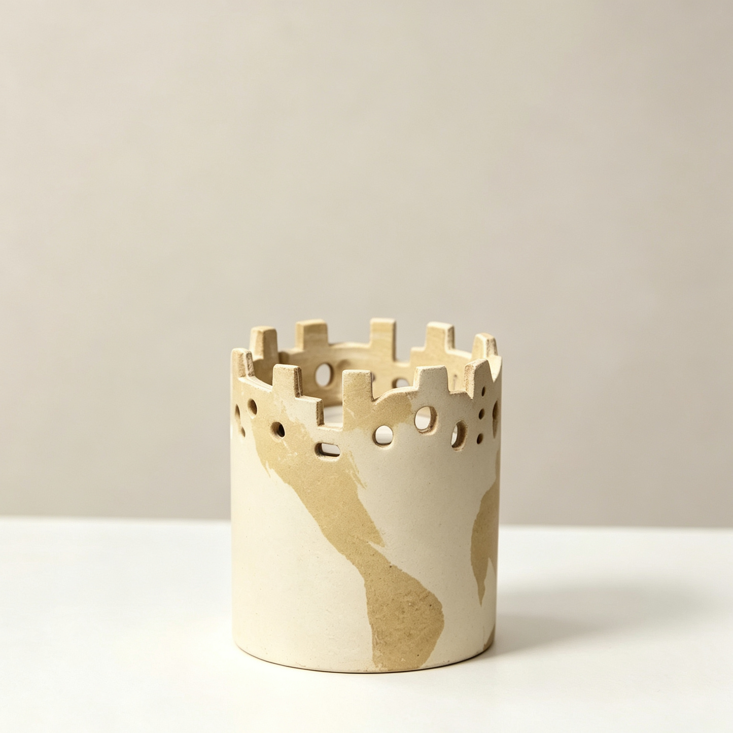 Ivory Landscape Nerikomi Vessel